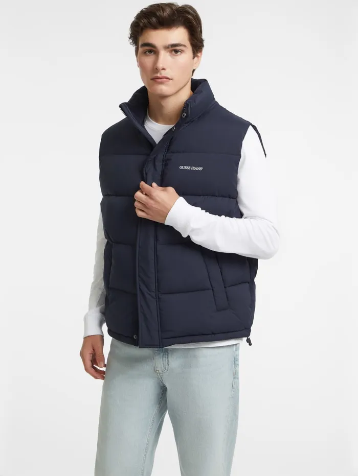 GUESS Jackets and Coats Regular Puffer Vest Brown 8211 Men