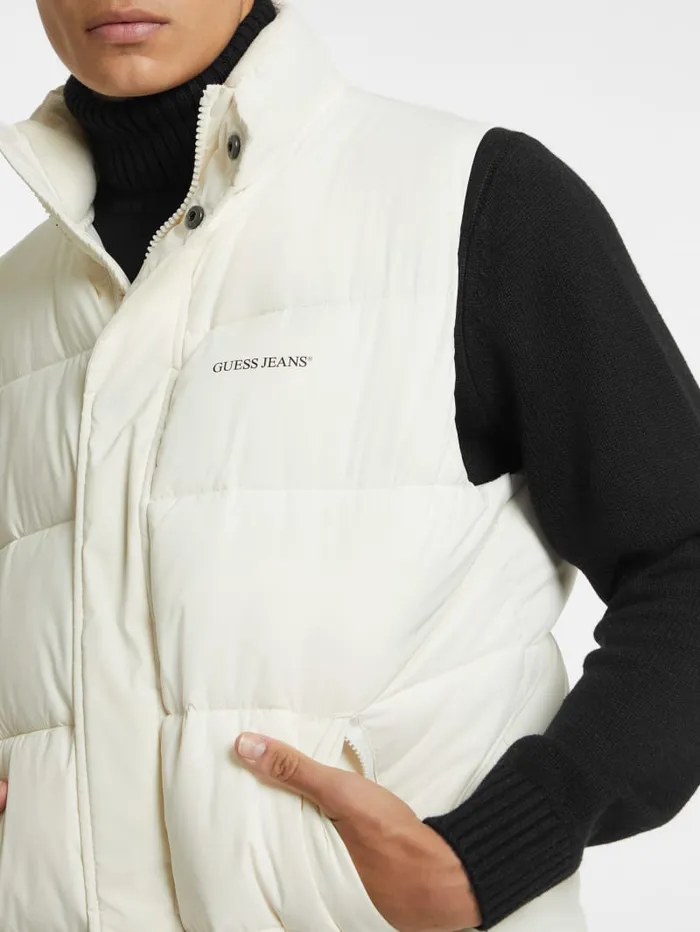 GUESS Jackets and Coats Regular Puffer Vest Brown 8211 Men
