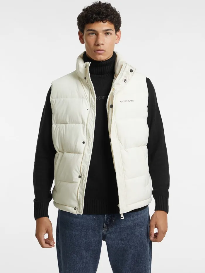 GUESS Jackets and Coats Regular Puffer Vest Brown 8211 Men