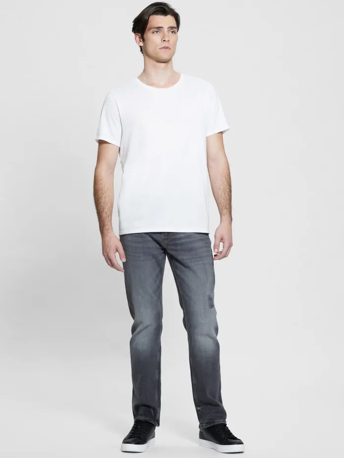 GUESS Jeans and Denim Davis Straight Jeans Black 8211 Men