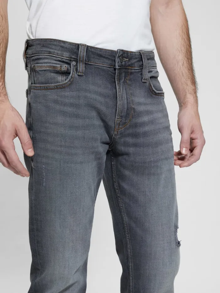 GUESS Jeans and Denim Davis Straight Jeans Black 8211 Men