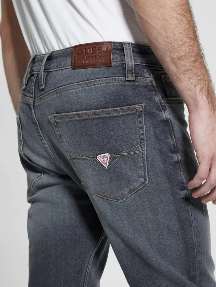GUESS Jeans and Denim Davis Straight Jeans Black 8211 Men