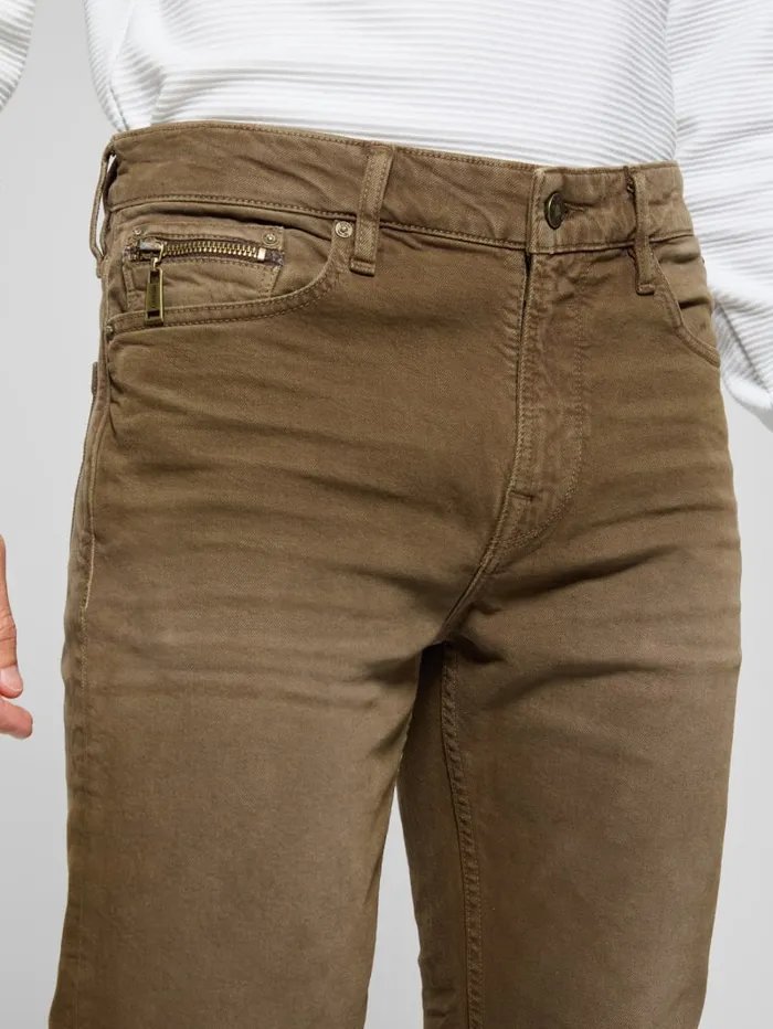 GUESS Jeans and Denim Davis Straight Jeans Brown 8211 Men