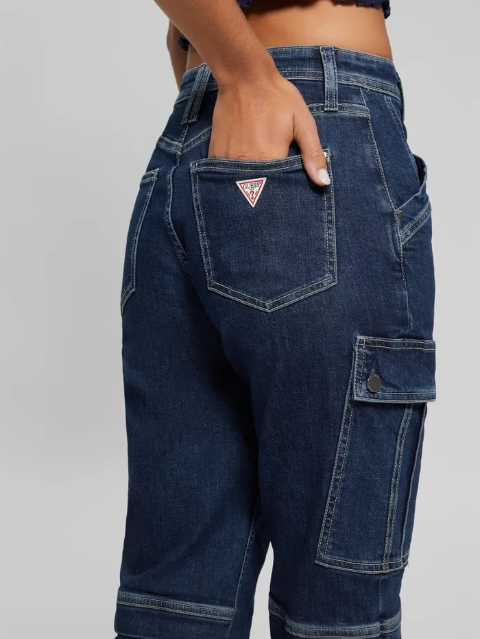 GUESS Jeans and Denim Eco 03980s Denim Cargo Pants Blue 8211 Women