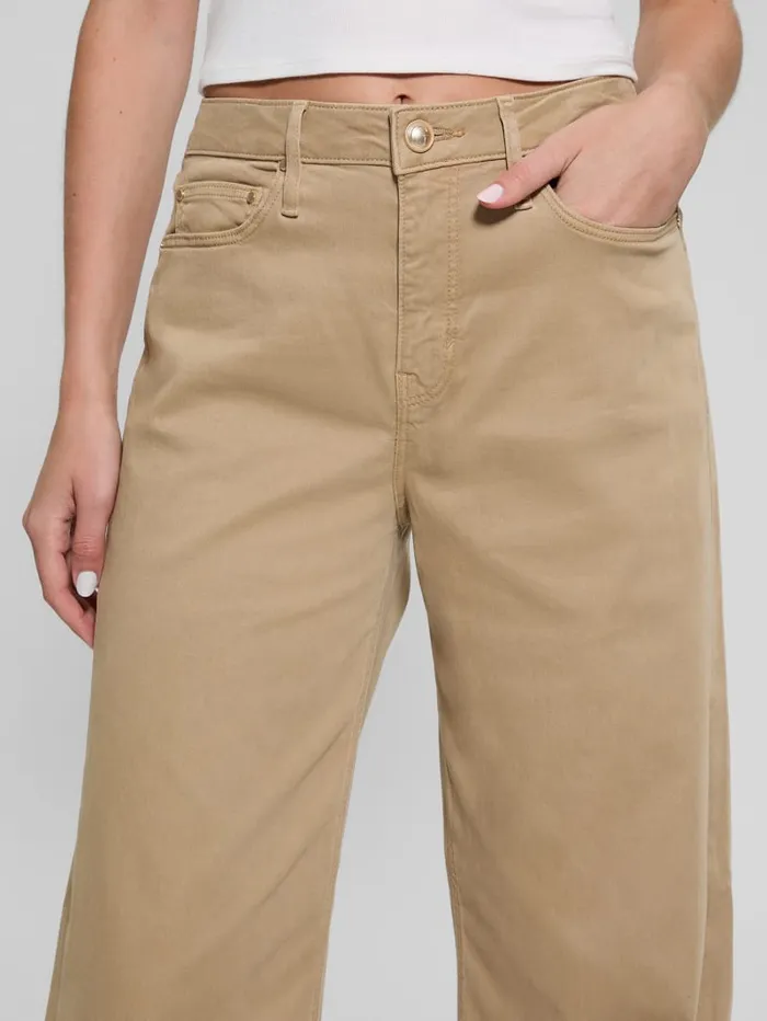GUESS Jeans and Denim Eco Bellflower Pants Beige 8211 Women