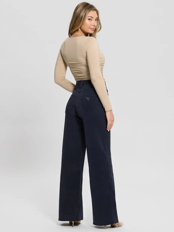 GUESS Jeans and Denim Eco Bellflower Pants Beige 8211 Women