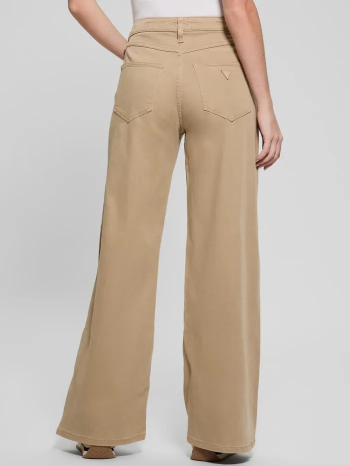 GUESS Jeans and Denim Eco Bellflower Pants Beige 8211 Women