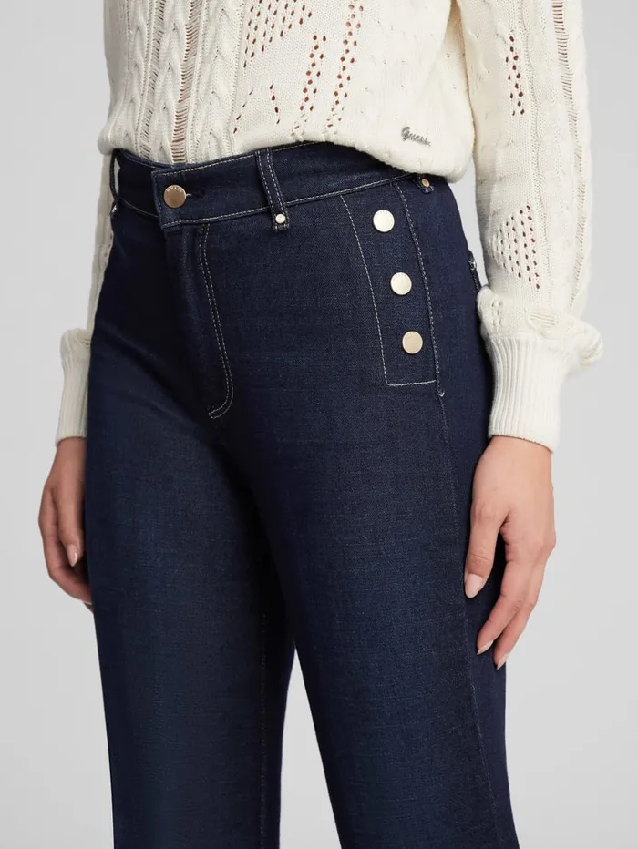 GUESS Jeans and Denim Eco Faye Sailor Flared Jeans Blue 8211 Women