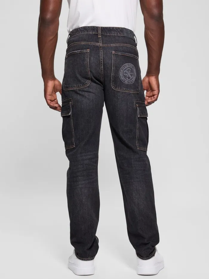 GUESS Jeans and Denim Eco Julianne Denim Cargo Pants Black 8211 Men