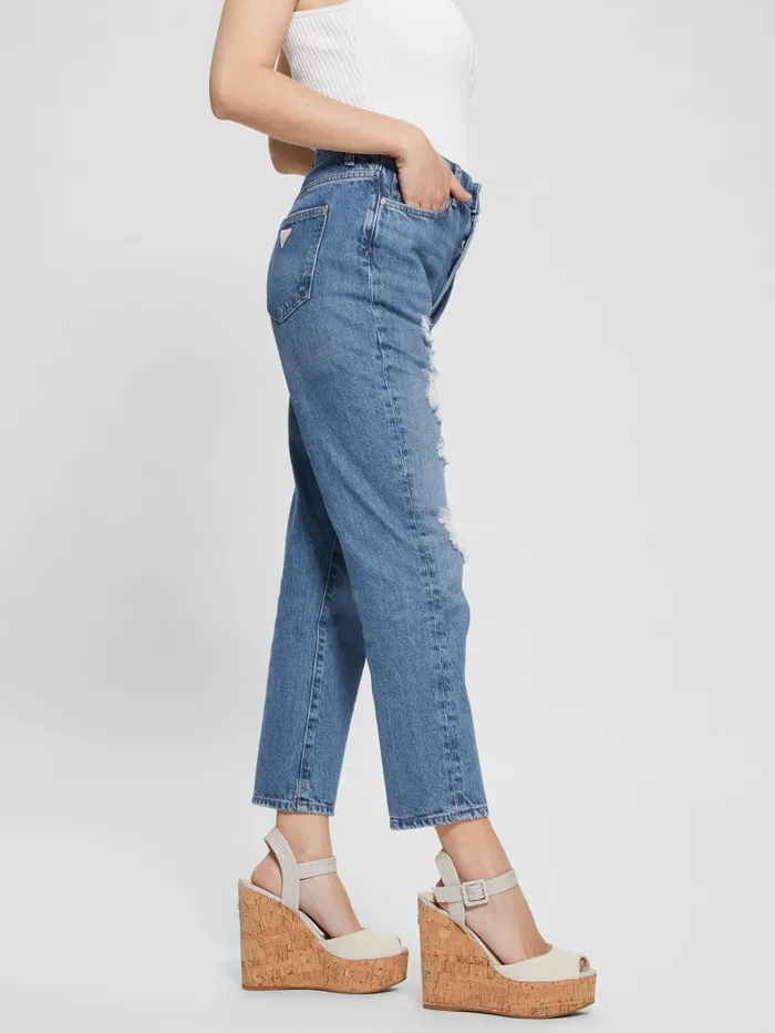 GUESS Jeans and Denim It Girl Distressed Jeans Blue 8211 Women