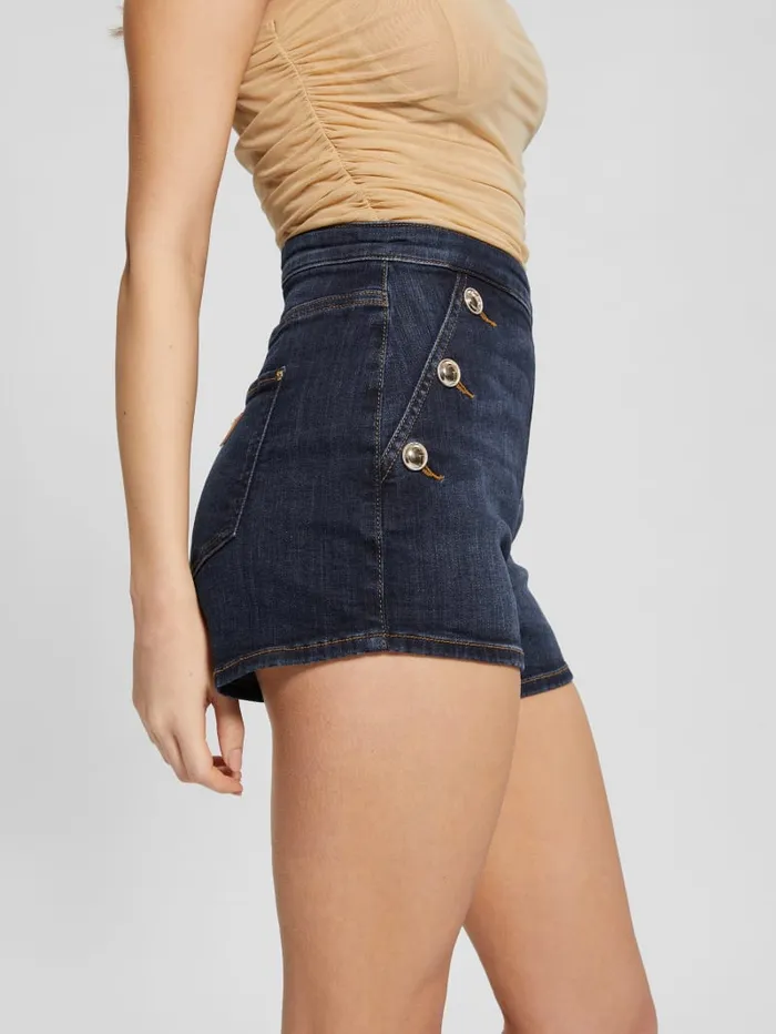 GUESS Jeans and Denim Janae Denim Shorts Black 8211 Women