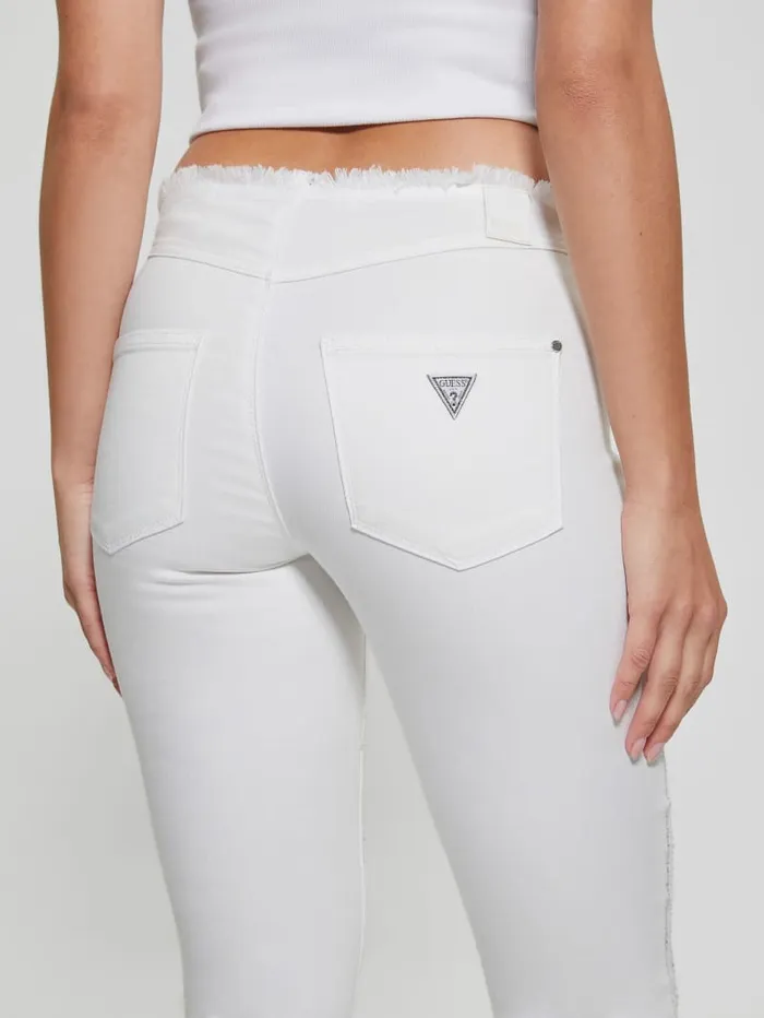 GUESS Jeans and Denim Joe Flare Denim Pants White 8211 Women