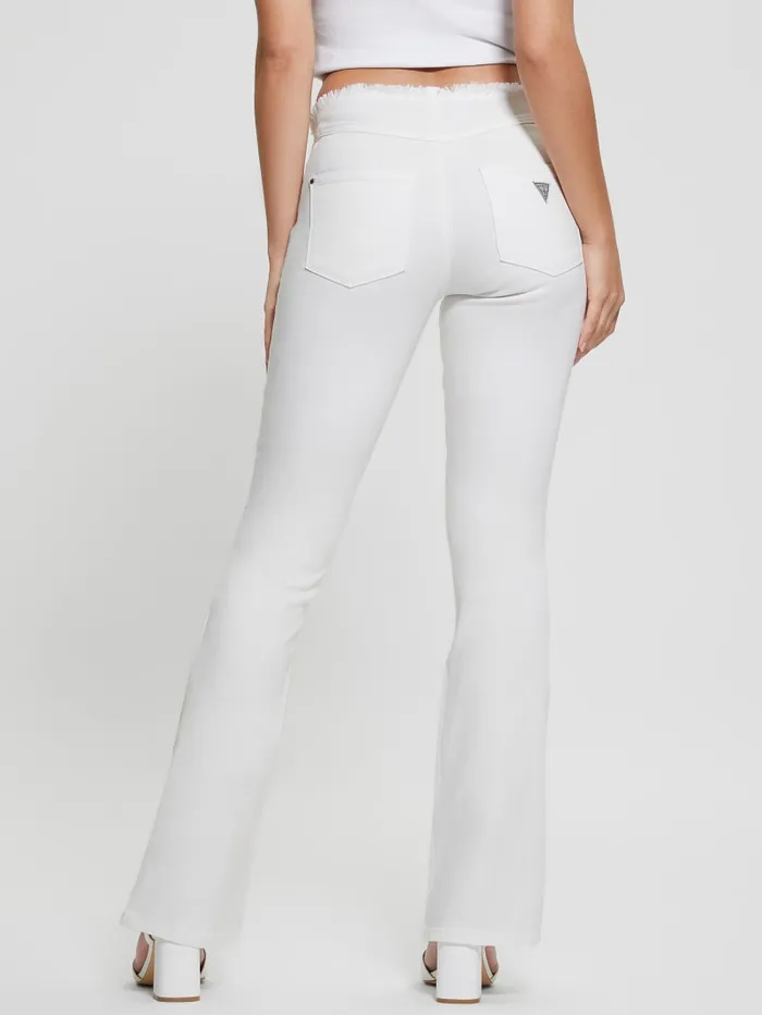 GUESS Jeans and Denim Joe Flare Denim Pants White 8211 Women