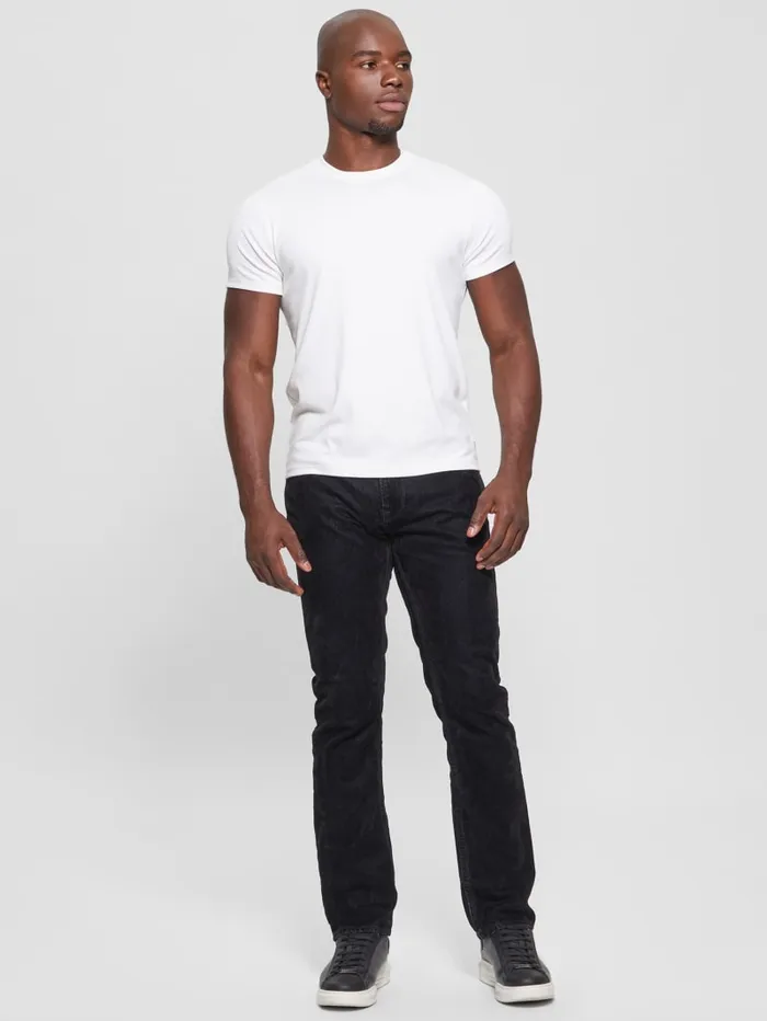 GUESS Jeans and Denim Mateo Straight Jeans Black 8211 Men