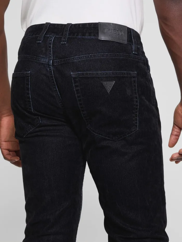 GUESS Jeans and Denim Mateo Straight Jeans Black 8211 Men