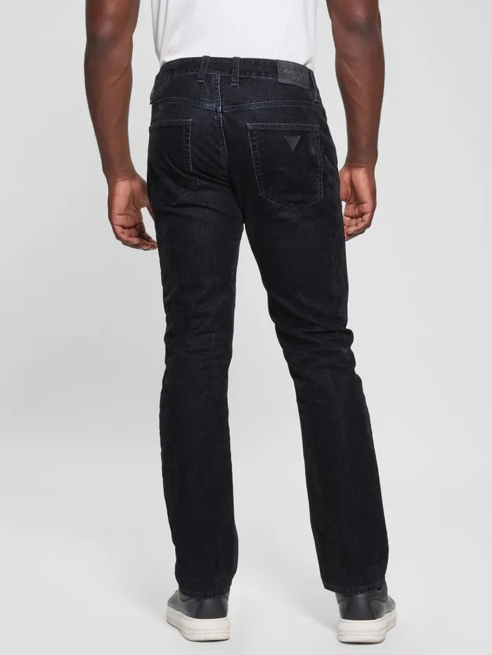 GUESS Jeans and Denim Mateo Straight Jeans Black 8211 Men