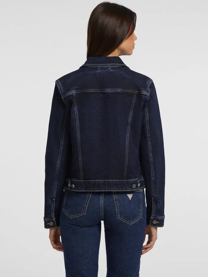GUESS Jeans and Denim Slim Denim Trucker Jacket Blue 8211 Women