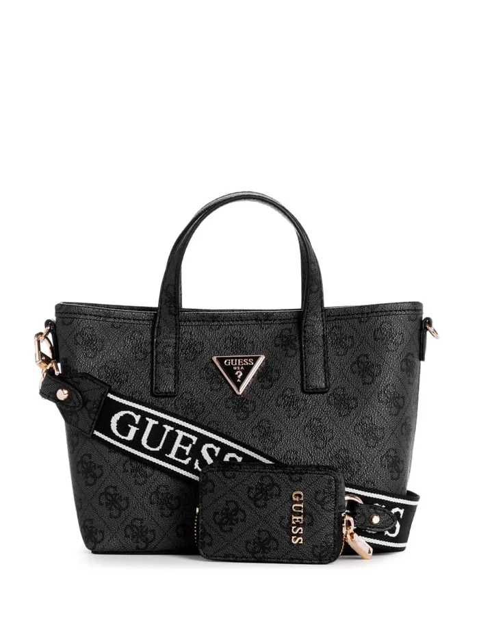 GUESS Logo Bags Latona Quattro G Mini Tote Set Black 8211 Unisex