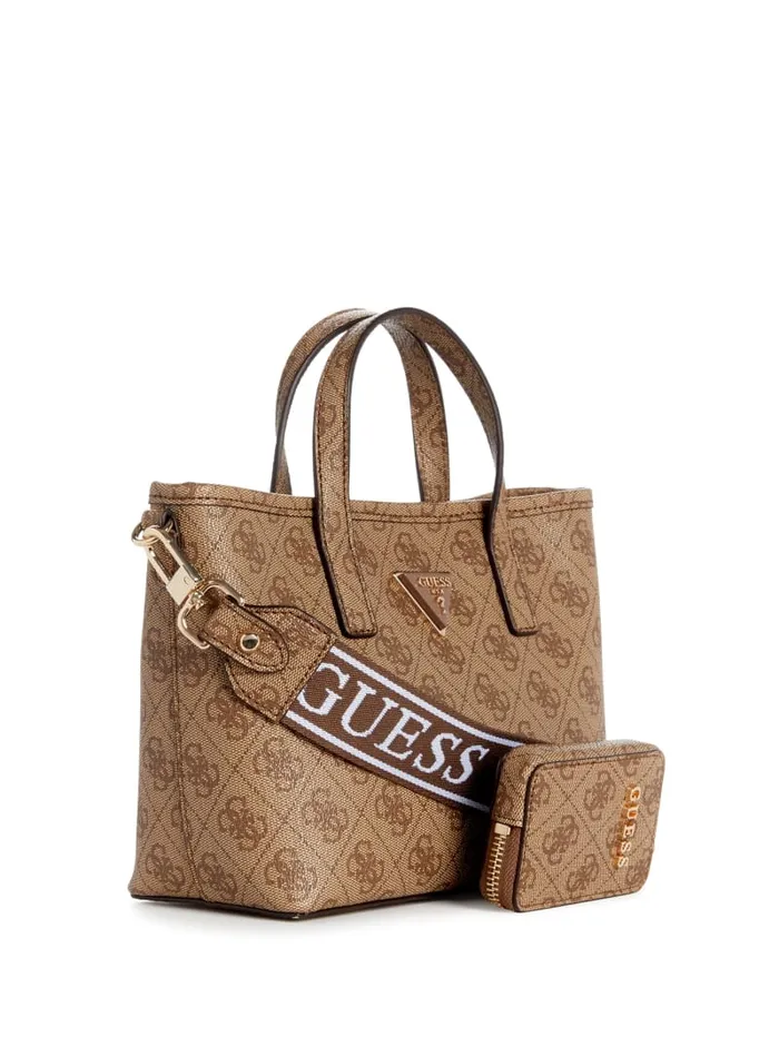 GUESS Logo Bags Latona Quattro G Mini Tote Set Black 8211 Unisex