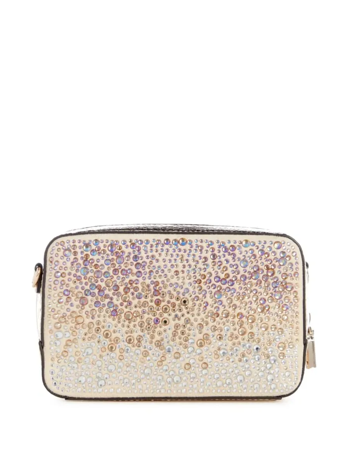 GUESS Mini Bags Lua Rhinestone Mini Crossbody Gold 8211 Unisex