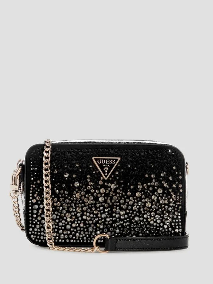 GUESS Mini Bags Lua Rhinestone Mini Crossbody Gold 8211 Unisex