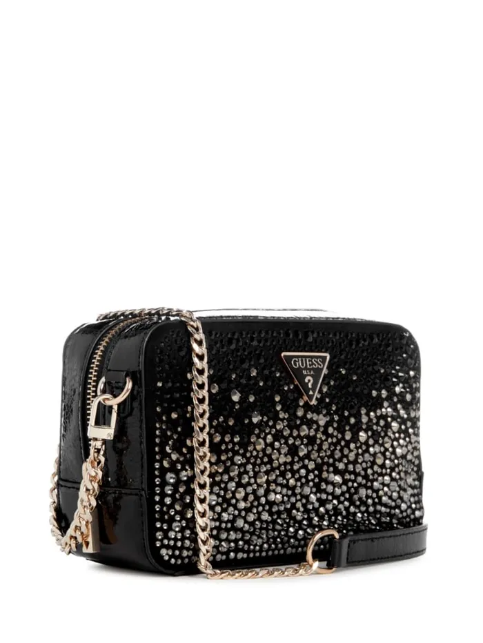 GUESS Mini Bags Lua Rhinestone Mini Crossbody Gold 8211 Unisex