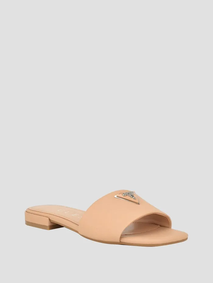 GUESS Sale Tamed Triangle Sandals Beige 8211 Women