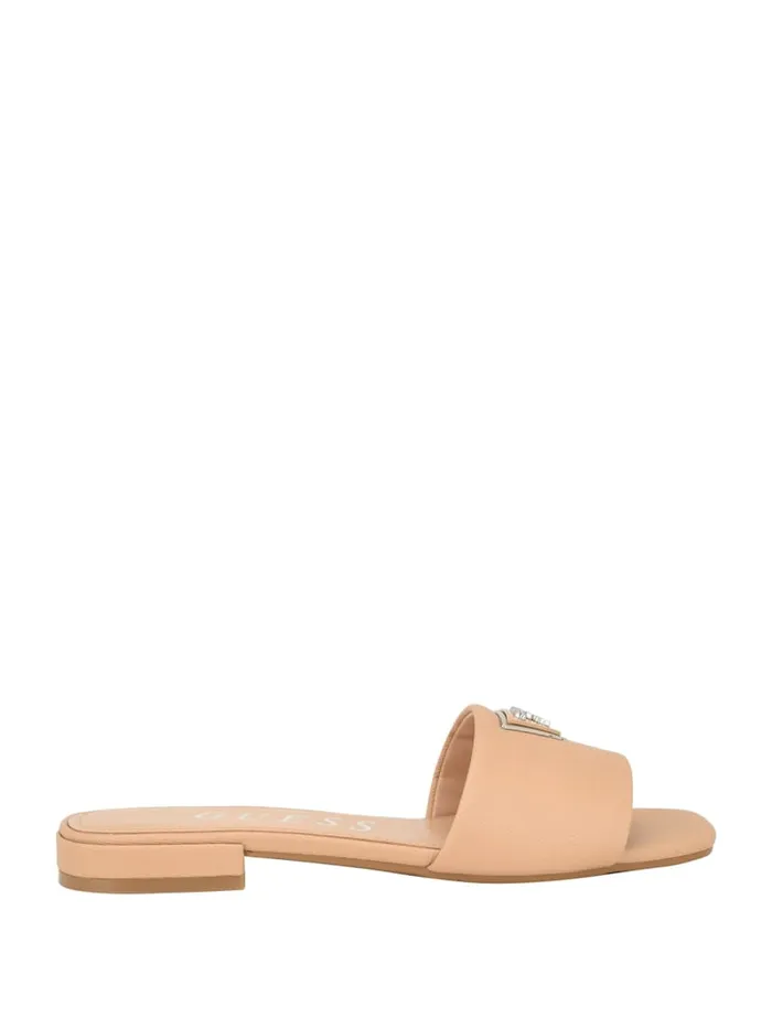 GUESS Sale Tamed Triangle Sandals Beige 8211 Women