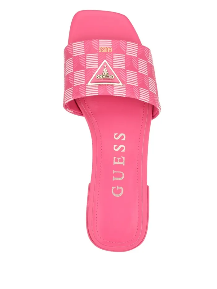 GUESS Sale Tamed Triangle Sandals Pink 8211 Women
