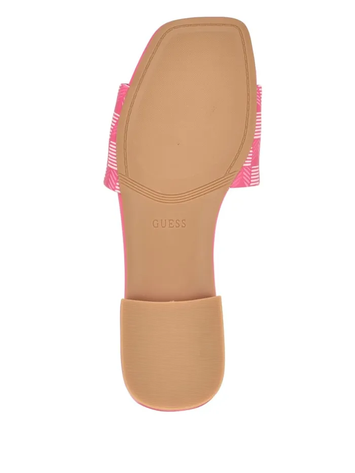 GUESS Sale Tamed Triangle Sandals Pink 8211 Women