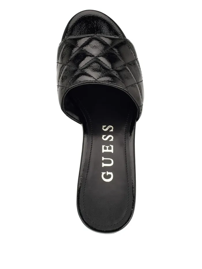 GUESS Sale Yanni Quilted Platform Mules Black 8211 Women