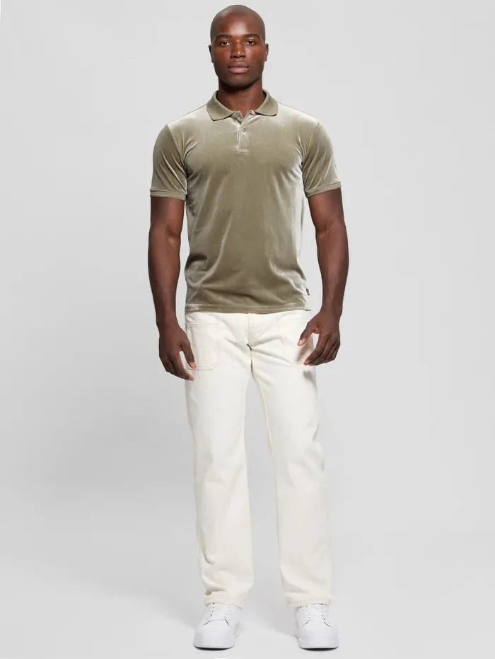 GUESS Shirts Rio Liquid Velvet Polo Red 8211 Men