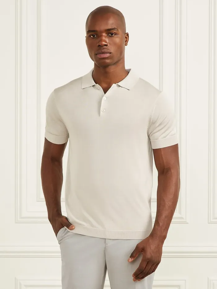 GUESS Shirts Silk Polo Grey 8211 Men