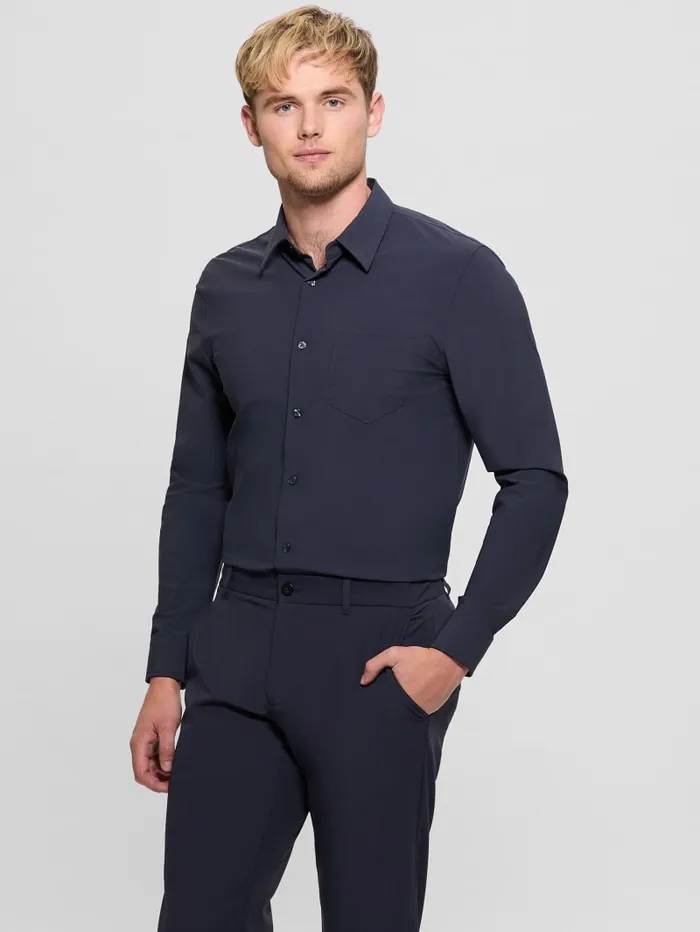 GUESS Shirts Sunset TechStretch Shirt Blue 8211 Men