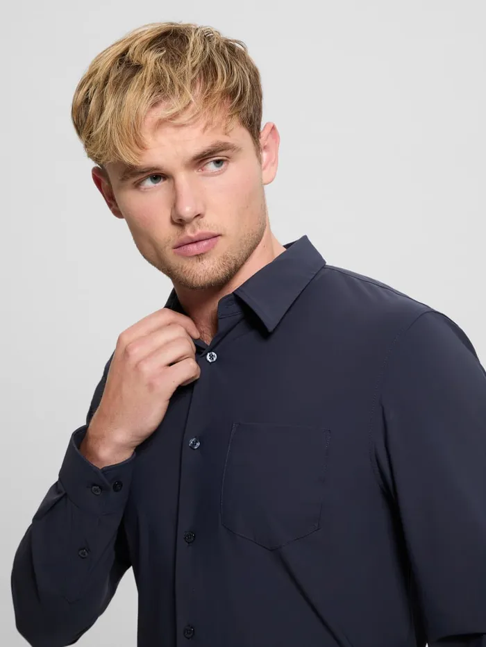 GUESS Shirts Sunset TechStretch Shirt Blue 8211 Men