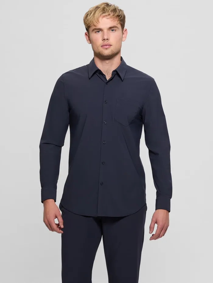 GUESS Shirts Sunset TechStretch Shirt Blue 8211 Men