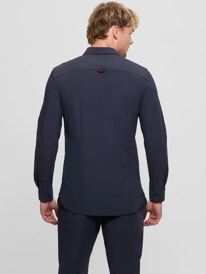 GUESS Shirts Sunset TechStretch Shirt Blue 8211 Men