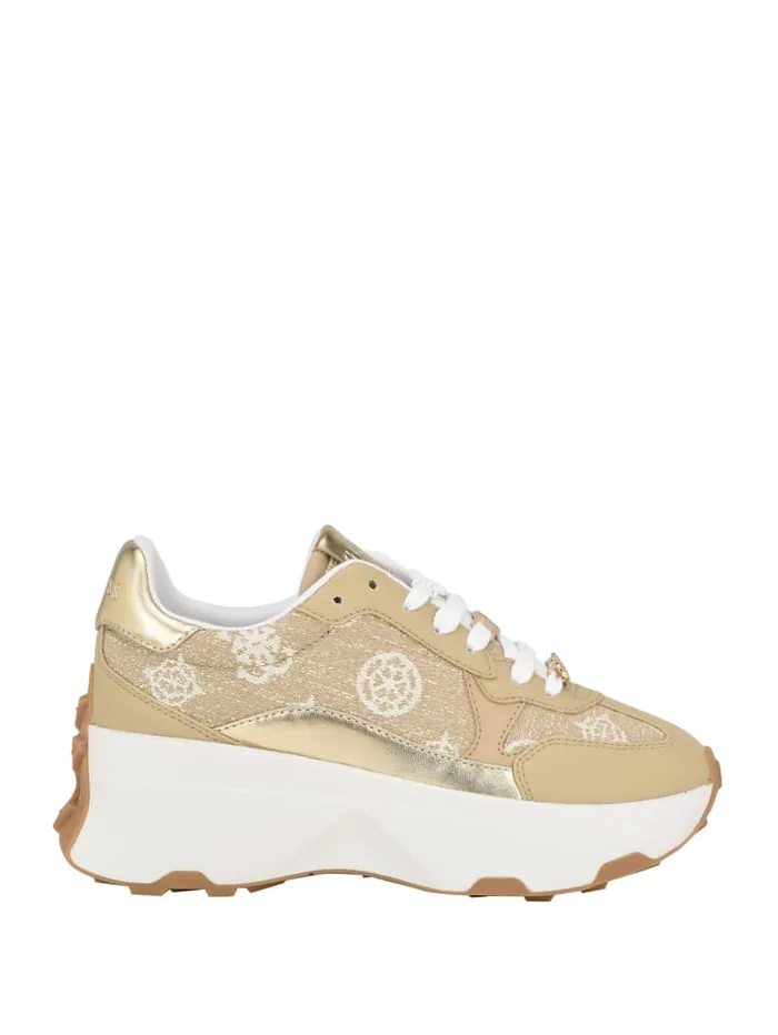 GUESS Shoes Calebb Peony Sneakers Bronze 8211 Women