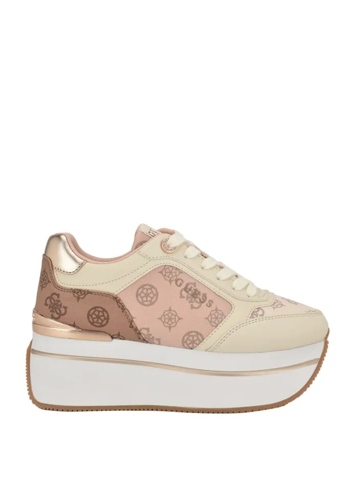 GUESS Shoes Camrio Platform Peony Jogger Sneakers Blackwhite 8211 Women