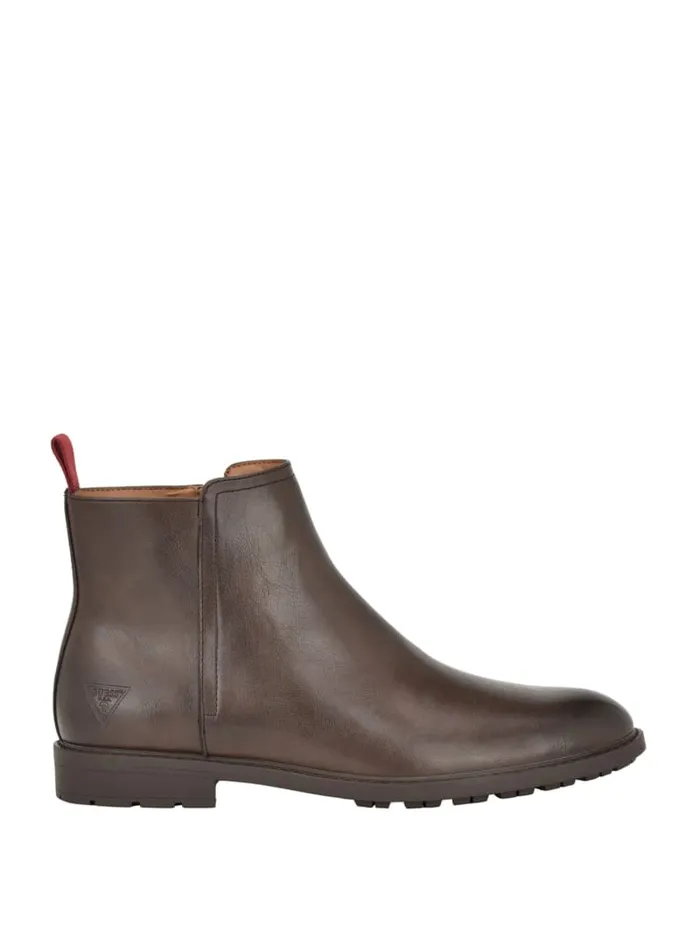 GUESS Shoes Dawlin SideZip Chelsea Boots Brown 8211 Men