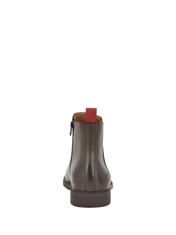 GUESS Shoes Dawlin SideZip Chelsea Boots Brown 8211 Men