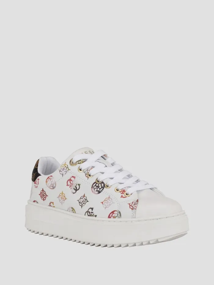 GUESS Shoes Denesa Peony LowTop Sneakers Brown 8211 Women