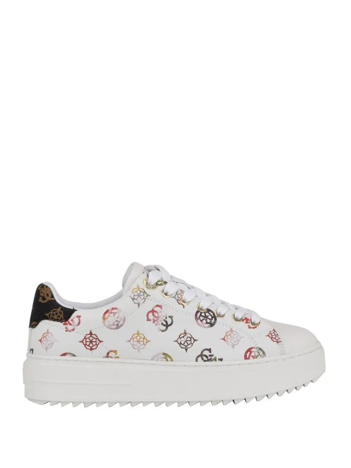 GUESS Shoes Denesa Peony LowTop Sneakers Brown 8211 Women