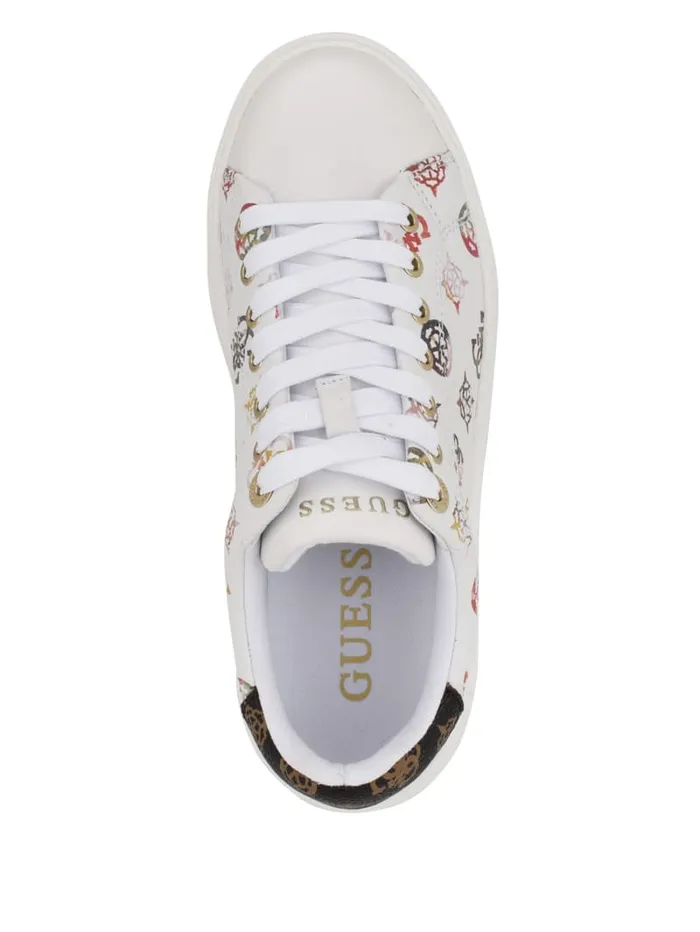 GUESS Shoes Denesa Peony LowTop Sneakers Brown 8211 Women