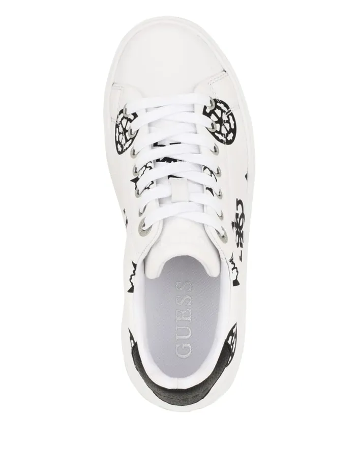 GUESS Shoes Denesa Peony LowTop Sneakers Brown 8211 Women
