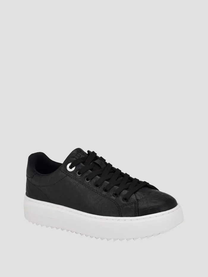 GUESS Shoes Denesa Peony LowTop Sneakers Brown 8211 Women