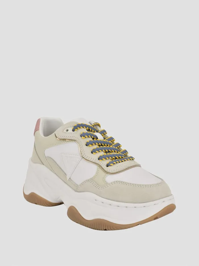 GUESS Shoes Hapyy Chunky Sneakers Beige 8211 Women