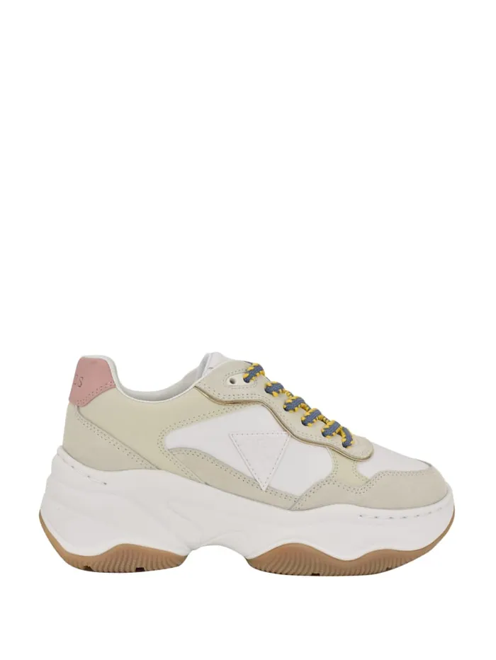 GUESS Shoes Hapyy Chunky Sneakers Beige 8211 Women