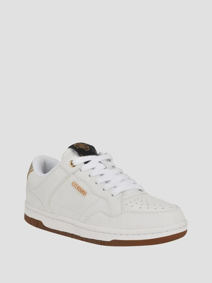 GUESS Shoes Rubinn FauxLeather Sneakers White 8211 Women