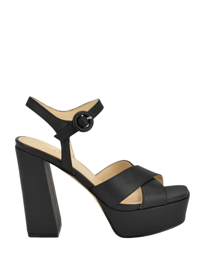 GUESS Shoes Vallenn Platform Block Heels Black 8211 Women
